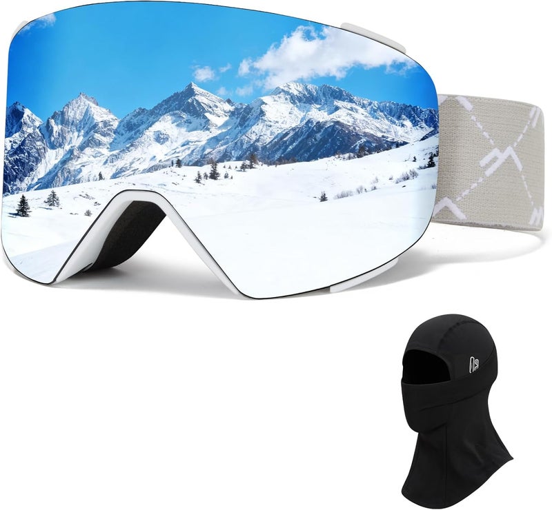 MXJ Gear Ski Goggles OTG for Women Men Adult Youth,YH693C Magnetic Snowboard Goggles,Winter Snow Goggles for Skiing Skating - Image 1